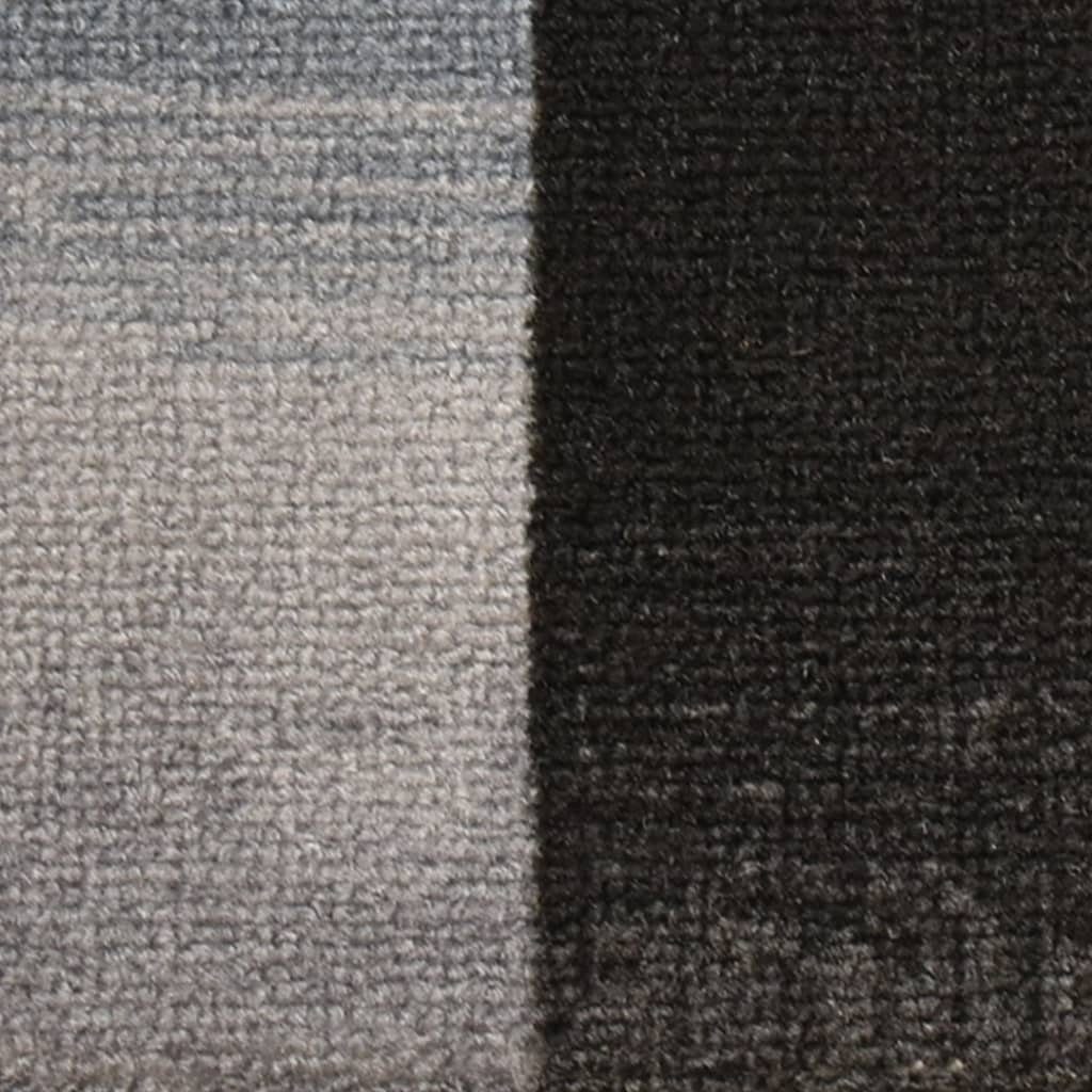 Stufenmatte Stufenmatten Selbstklebend 10 Stk 65x21x4 cm Schwarz Grau, vidaXL, Andere