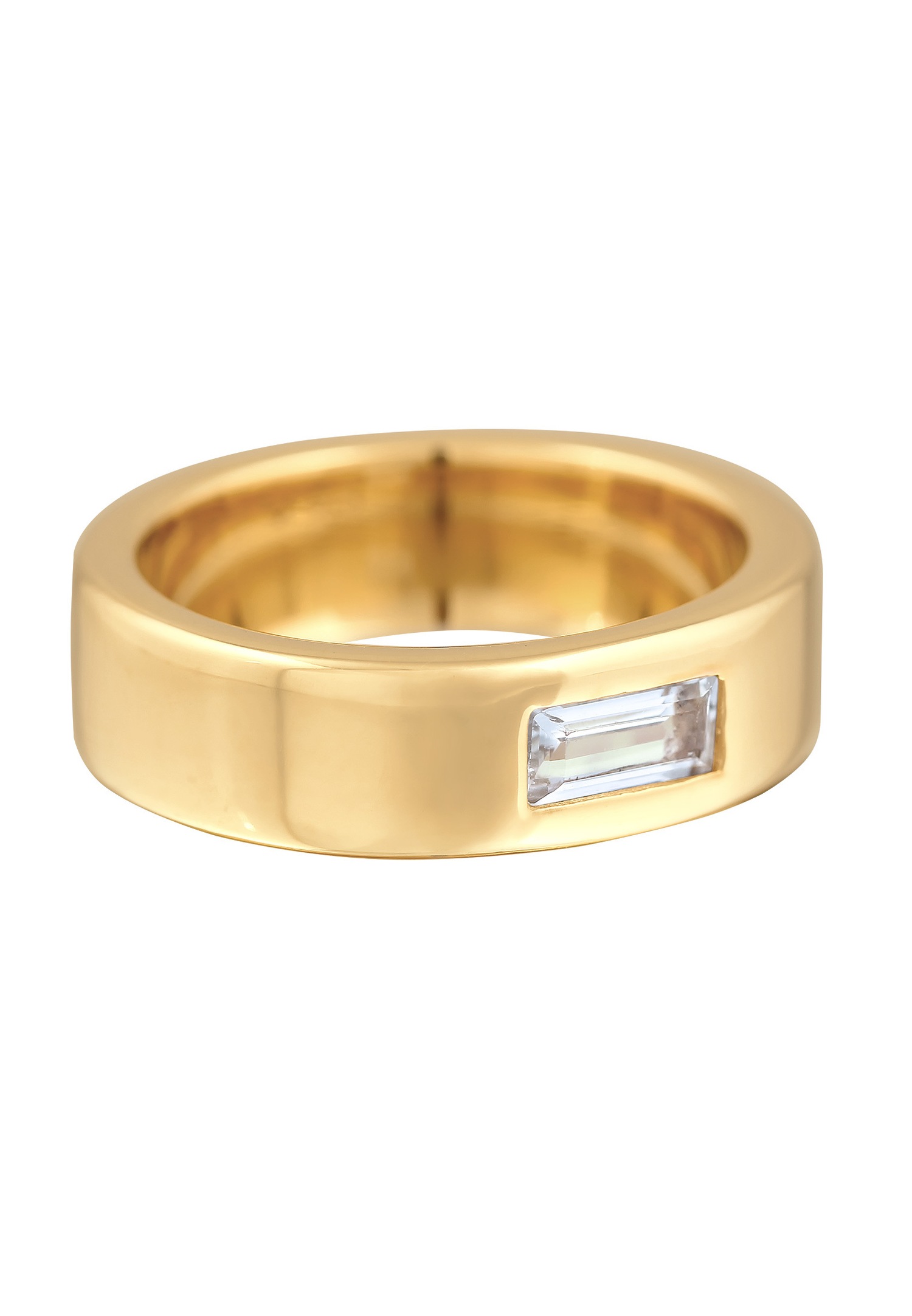 Anello da donna Elli PREMIUM, elegante e semplice, con topazio in argento sterling 925 rodiato.