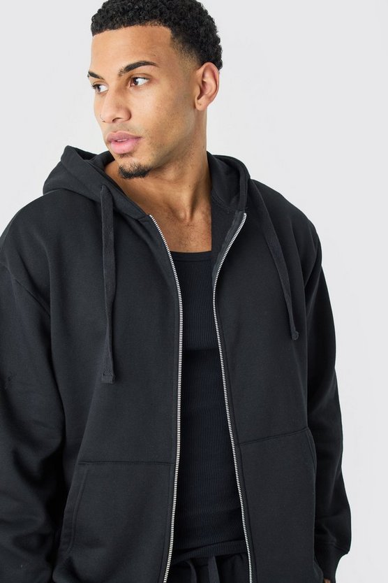 Oversize Hoodie mit Reißverschluss