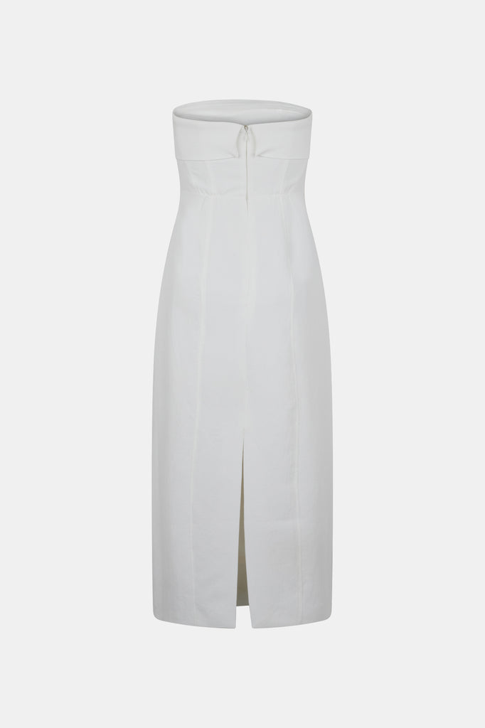 Robe Midi Bustier Oyster