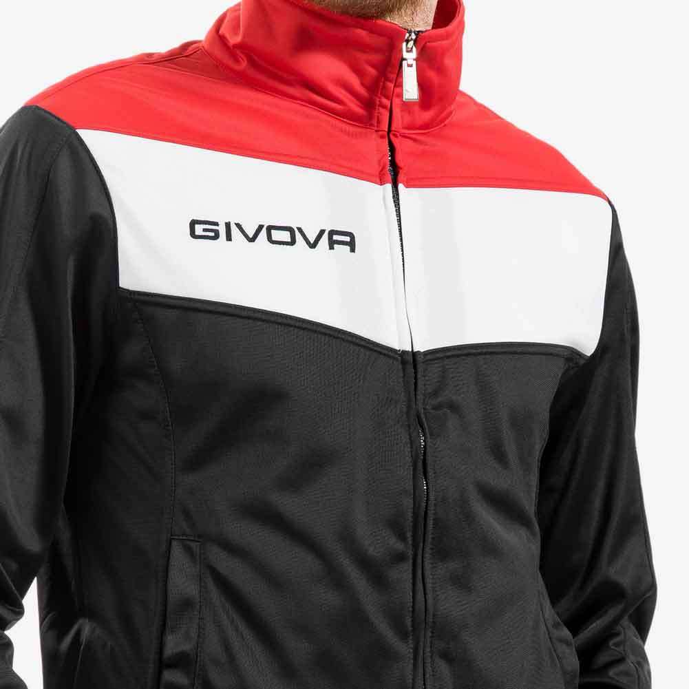Givova Tuta Campo Trainingsanzug schwarz/rot