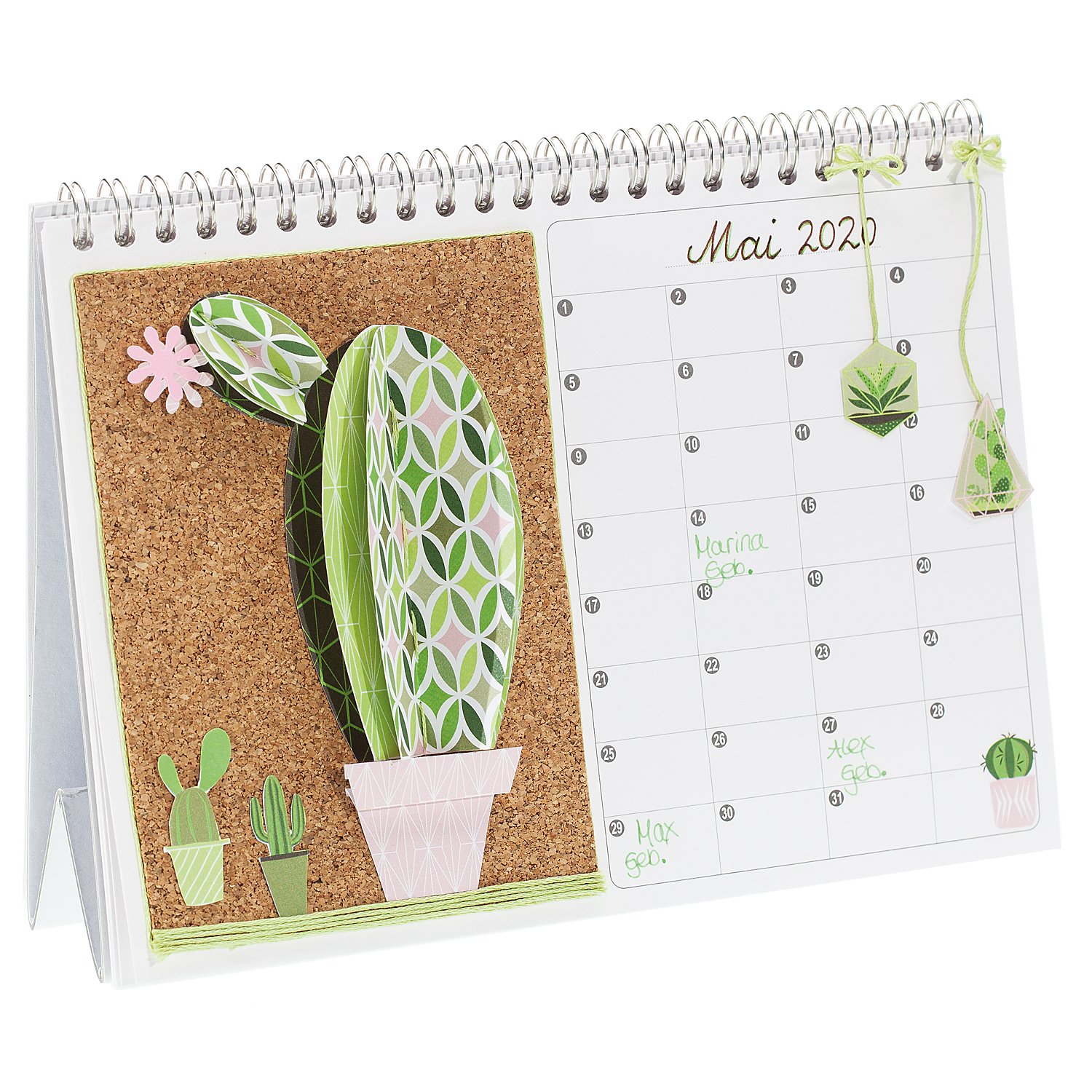 Tischkalender, weiß, A5