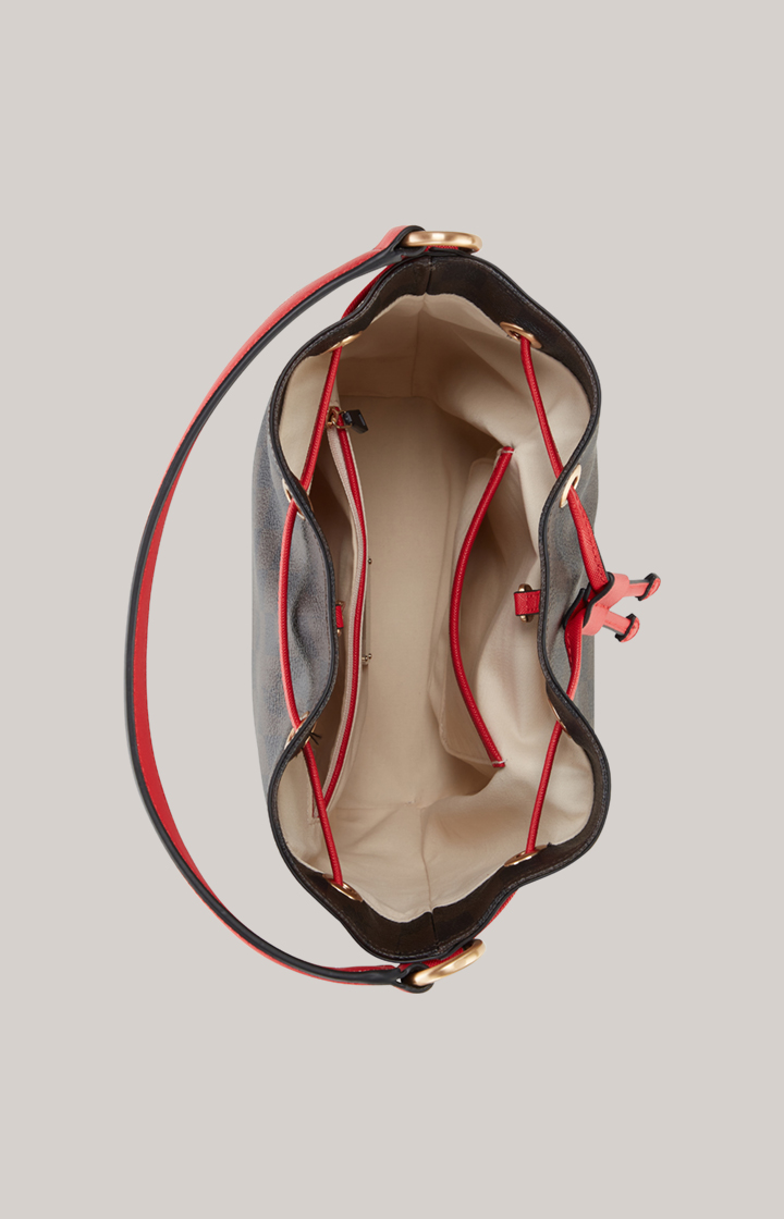 Bucket-Bag Piazza Edition Franziska in Braun/Schwarz