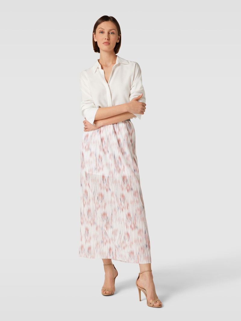 Maxirock mit Allover-Muster in offwhite