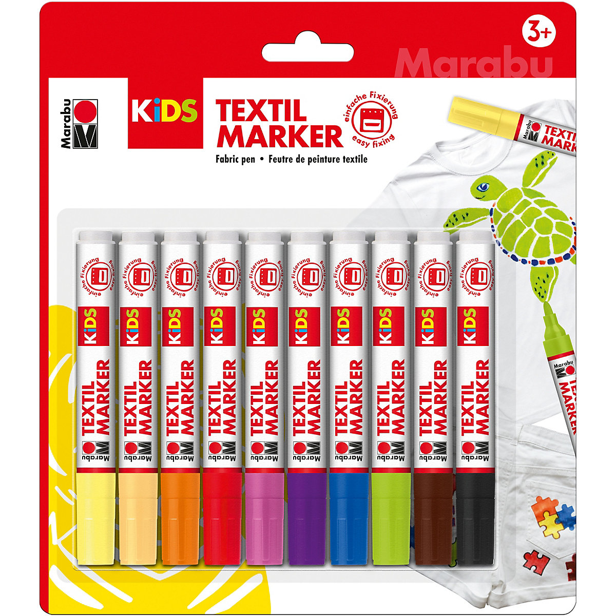 KIDS Textilmarker, 10er Set