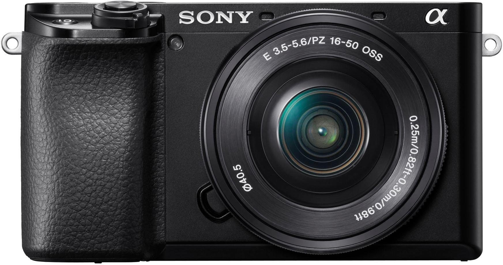 Sony Alpha 6100 Kit mit SELP1650 + SEL55210 Systemkamera (SELP1650, SEL55210, 24,2 MP, Bluetooth, NFC, WLAN (Wi-Fi)