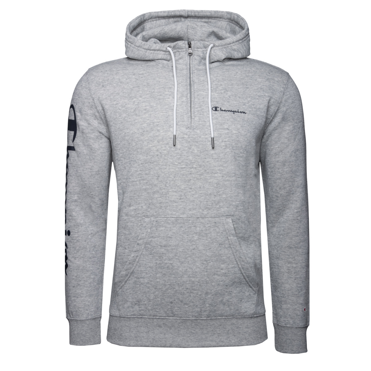 Champion Hooded Half Zip Sweatshirt grau