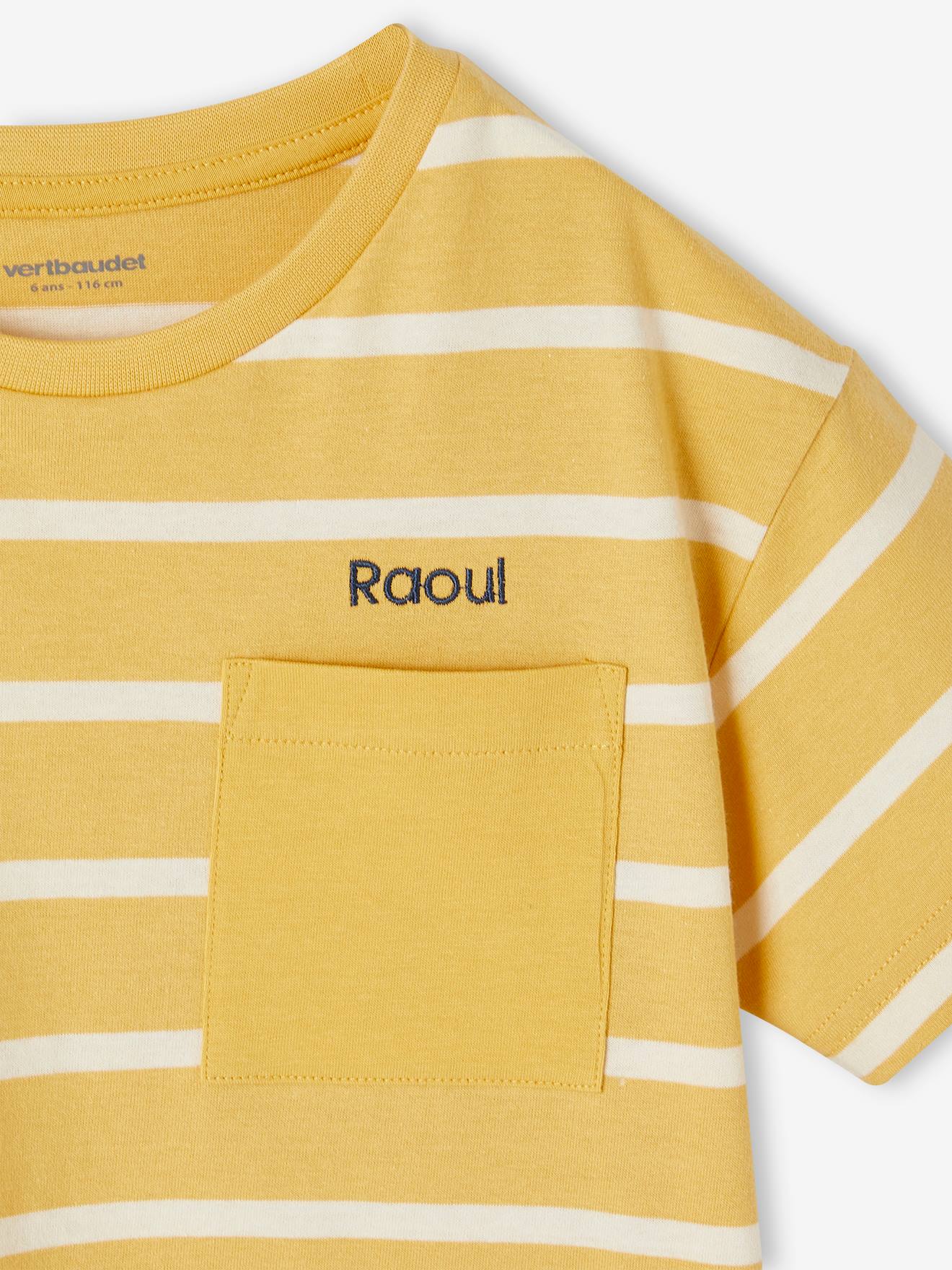 Vertbaudet Jungen T-Shirt, personalisierbar - ocker