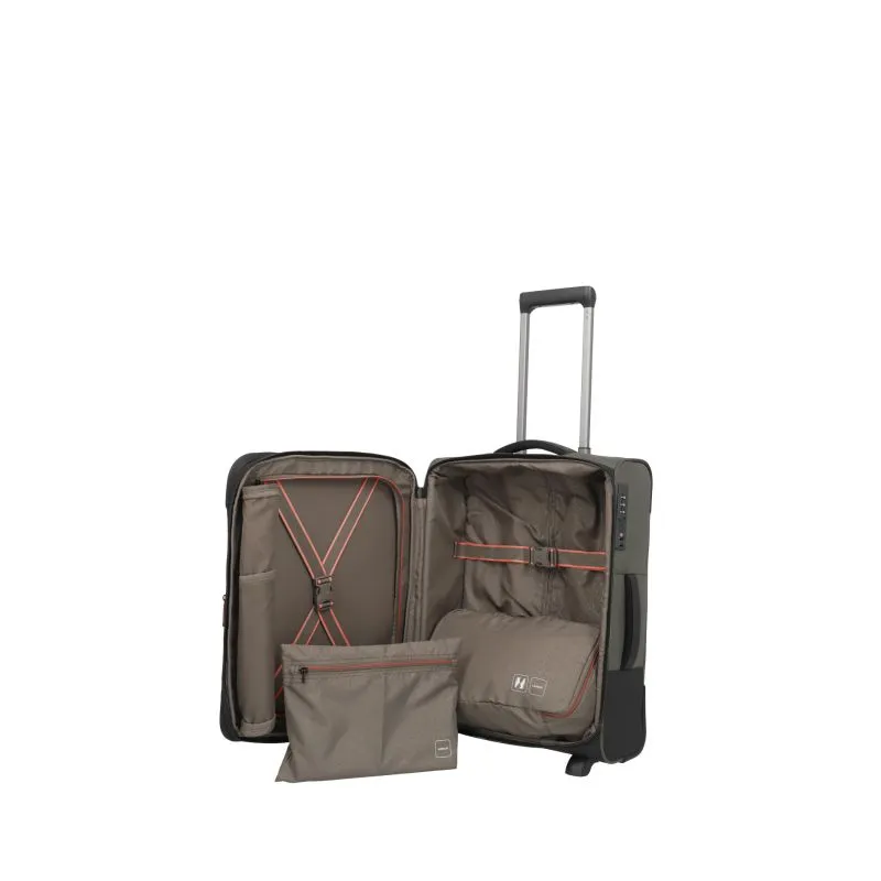 Travelite CROSSLITE Bordtrolley S mit 2 Rollen (54 cm) - Oliv