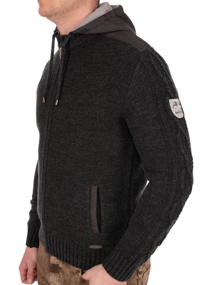 MADDOX Strickjacke BRUNECK in anthrazit günstig kaufen