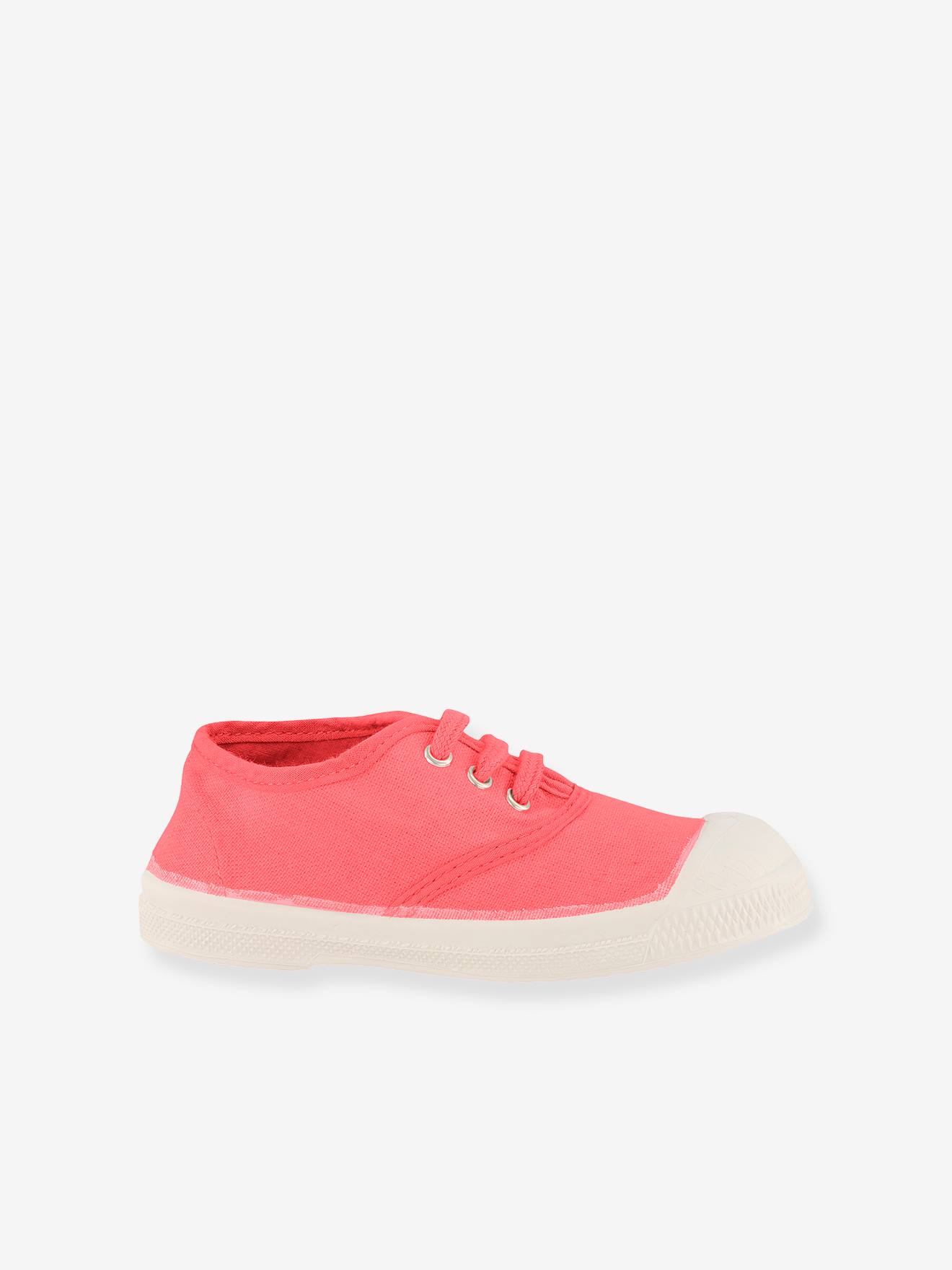 Tennis à lacets coton enfant BENSIMON® rose