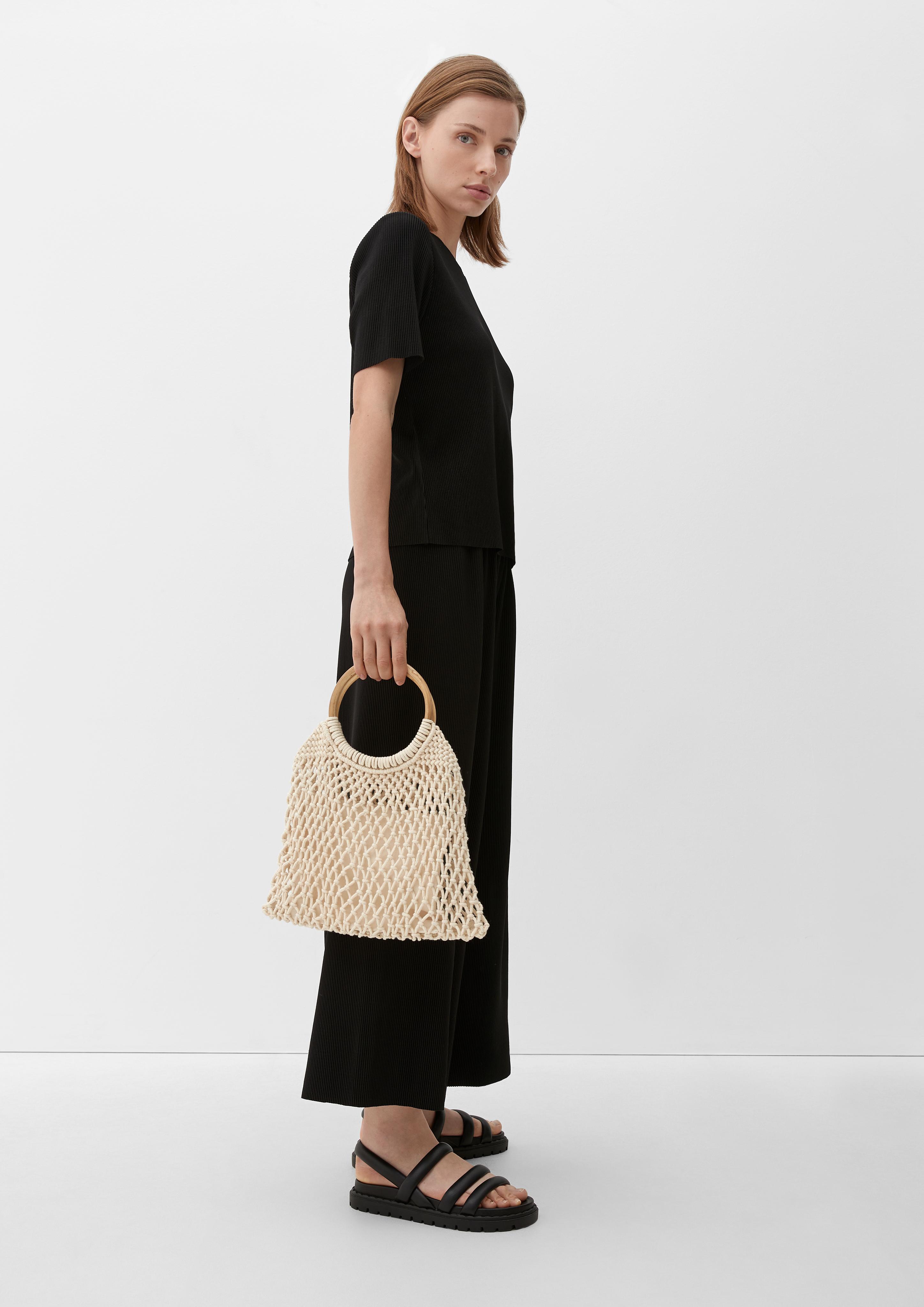 Makramee-Shopper mit Holzgriff  2129936-0805