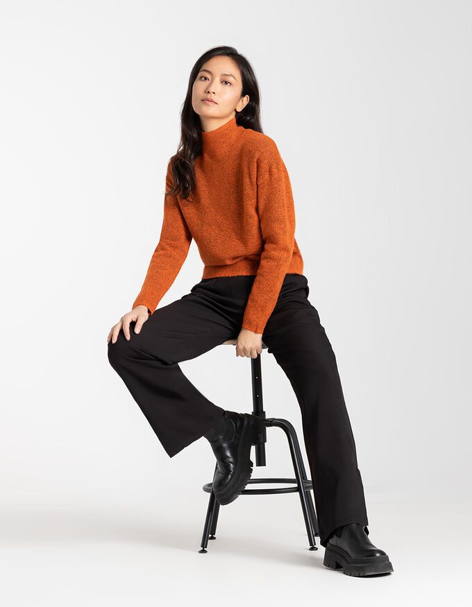 Damen Pullover - Stehkragen