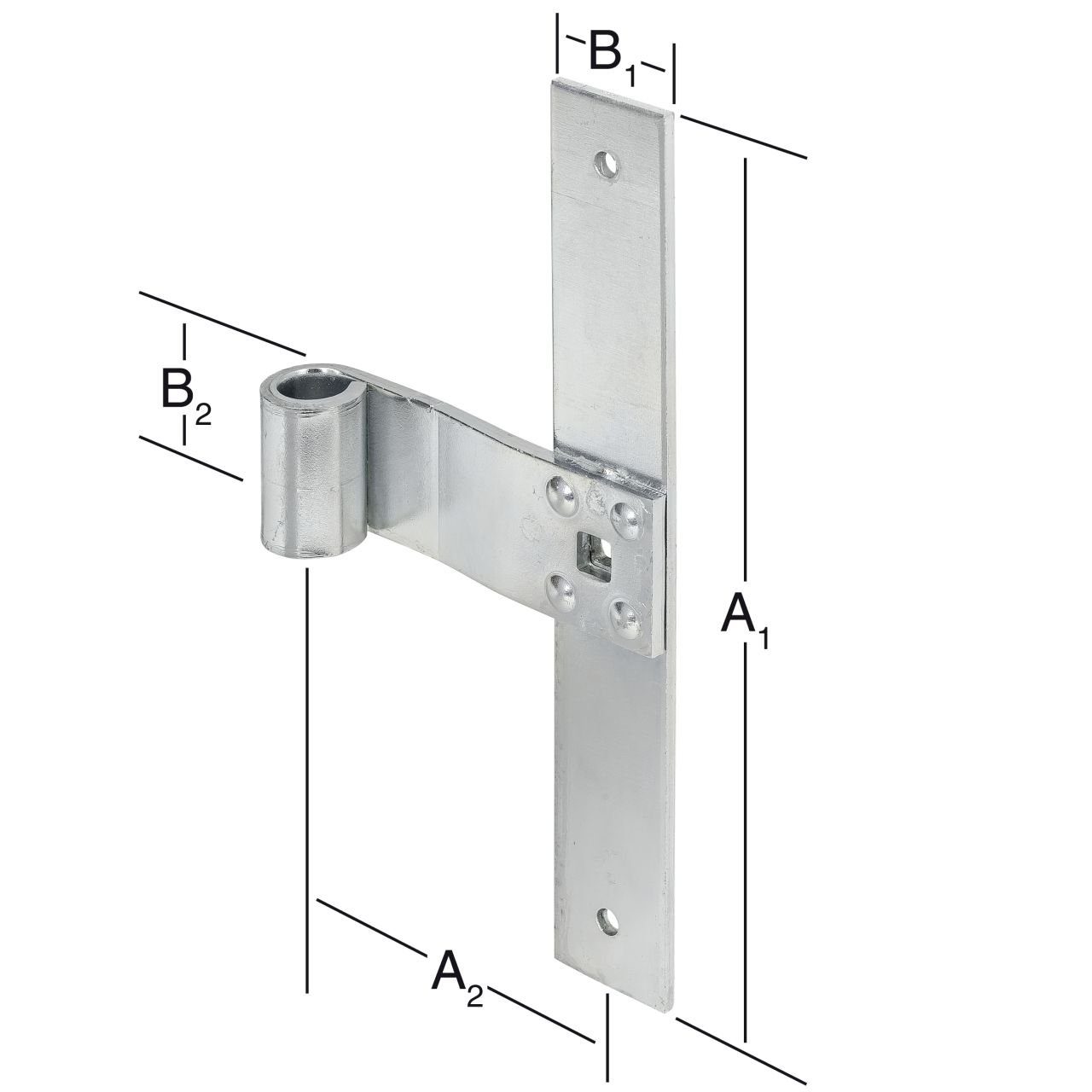 Vormann WC-Deckel-Scharnier Vormann Fensterladen-Mittelbänder verzinkt 200/75