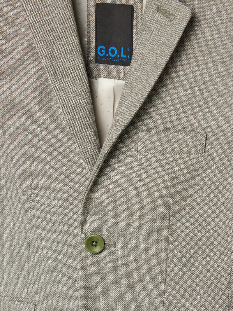 Kinder Blazer mit Reverskragen in schilf