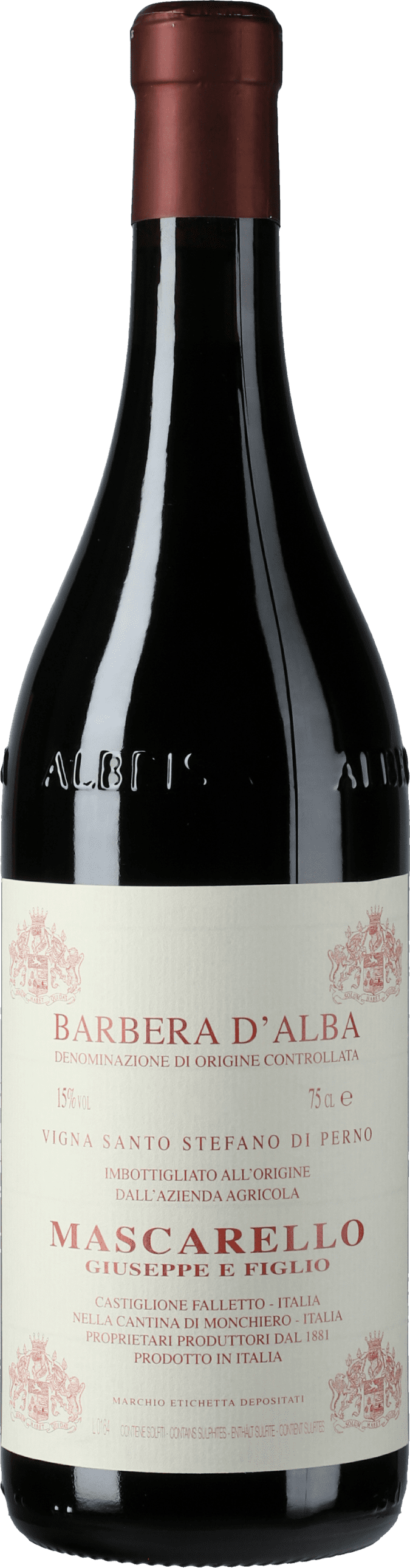 Giuseppe Mascarello: Barbera d'Alba Vigna Santo Stefano di Perno 2020