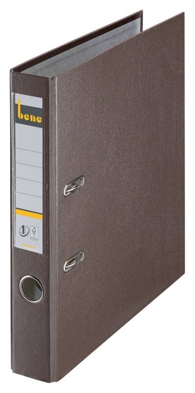 Bene No.1 Power Ordner DIN A4 52 mm Braun 2 Ringe 291600 PP (Polypropylen) Hochformat