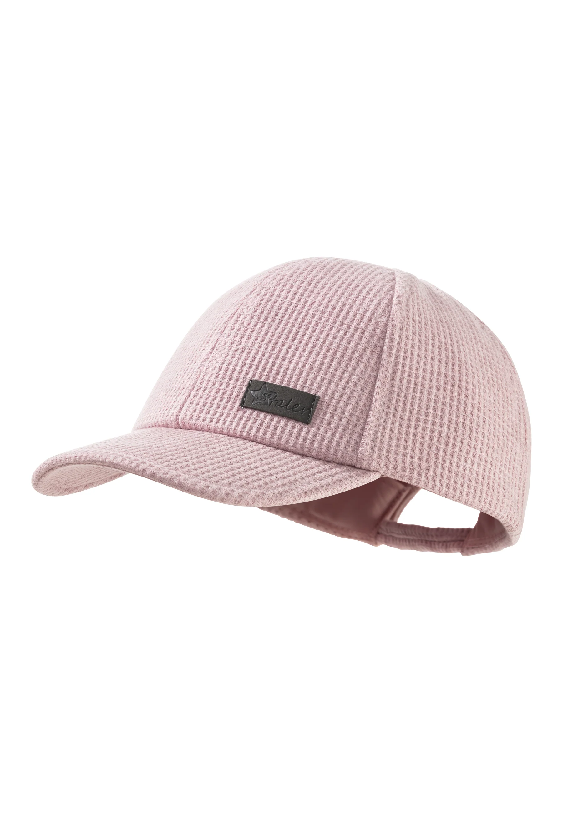 Baseballcap aus Waffelpique in Unifarben mit Logo-Patch