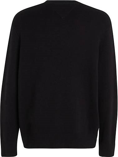 TOMMY-JEANS Herren Sweatshirt ATHLETIC FLAG SWEATER Relaxed Fit