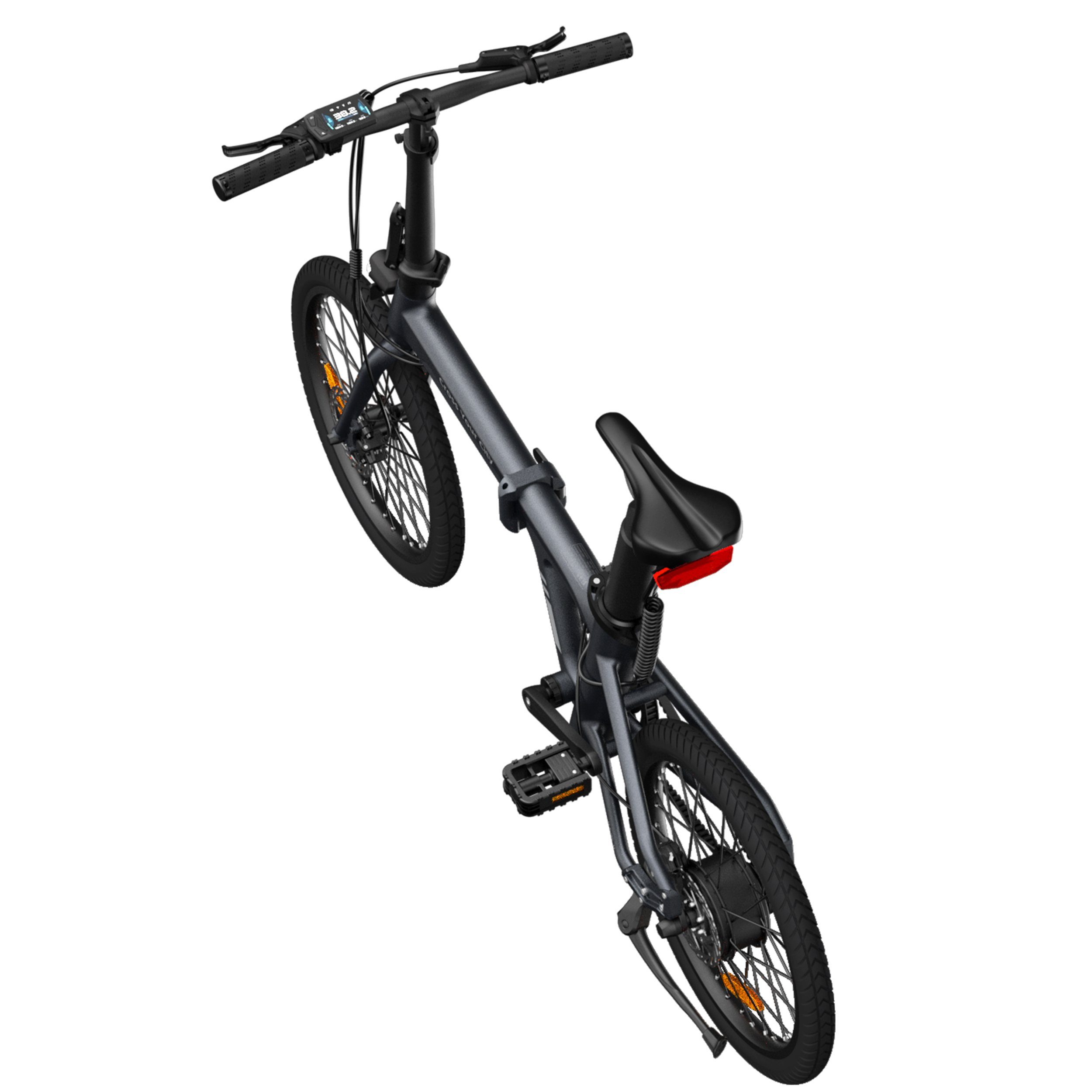ADO E-Bike Air 20 Faltbares E-Fahrrad Revolution, Ultraleichtgewicht 17,5 KG, 1 Gang, Heckmotor, ebike Damen/Herren,Lampe