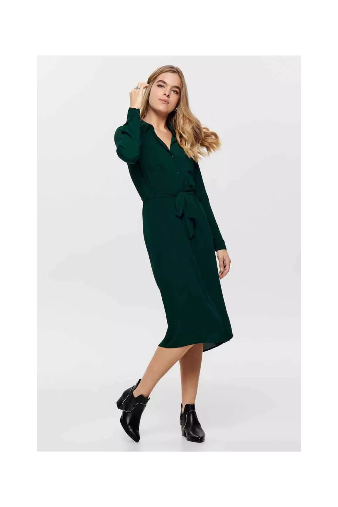Jacqueline De Yong Robes Mi Longues Femme couleur vert