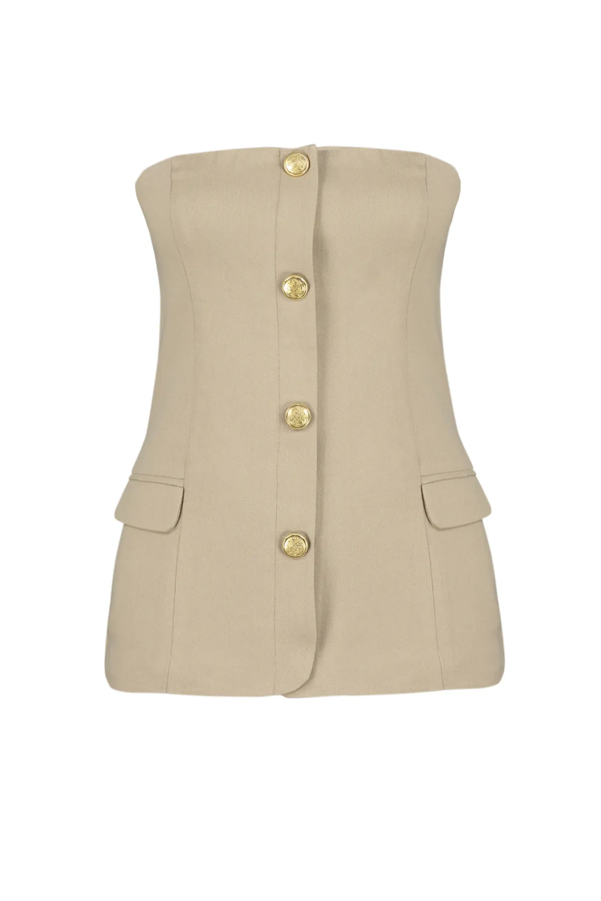 Trendyol Collection  Beige Premium Regular Webweste TWOSS24YE00021