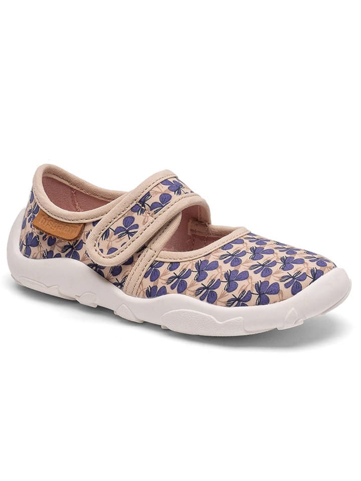 bisgaard Hausschuhe in Beige/ Blau günstig kaufen