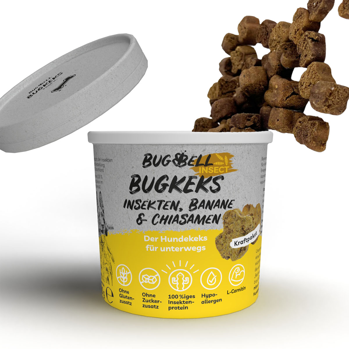 BugKeks Adult gelb Banane & Chiasamen günstig kaufen bei ZooRoyal