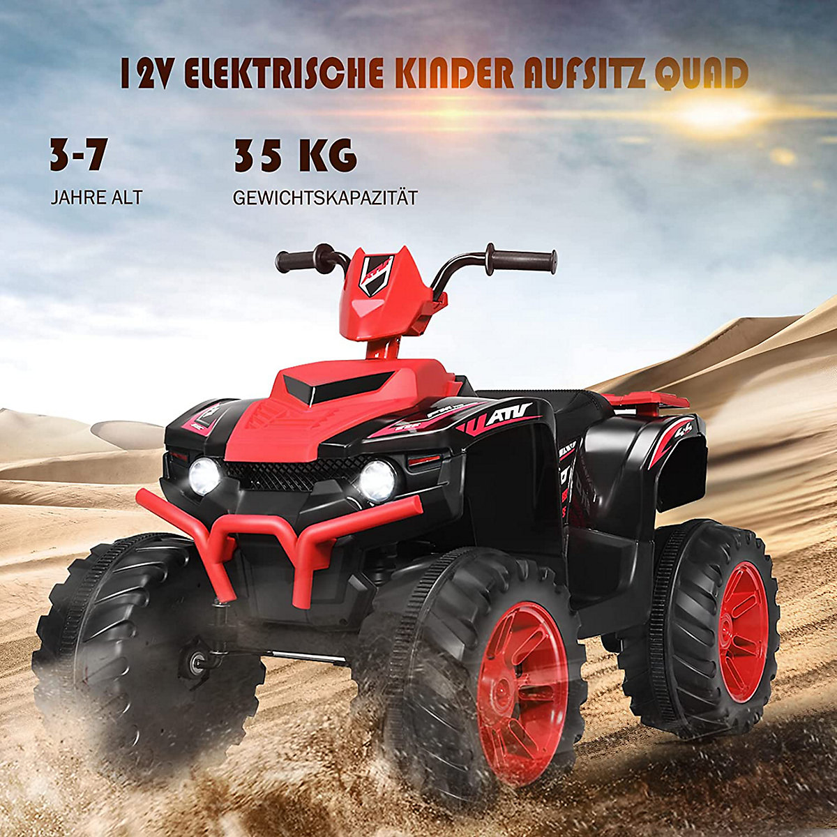 Quad 2,8-5 km/h mit Scheinwerfer