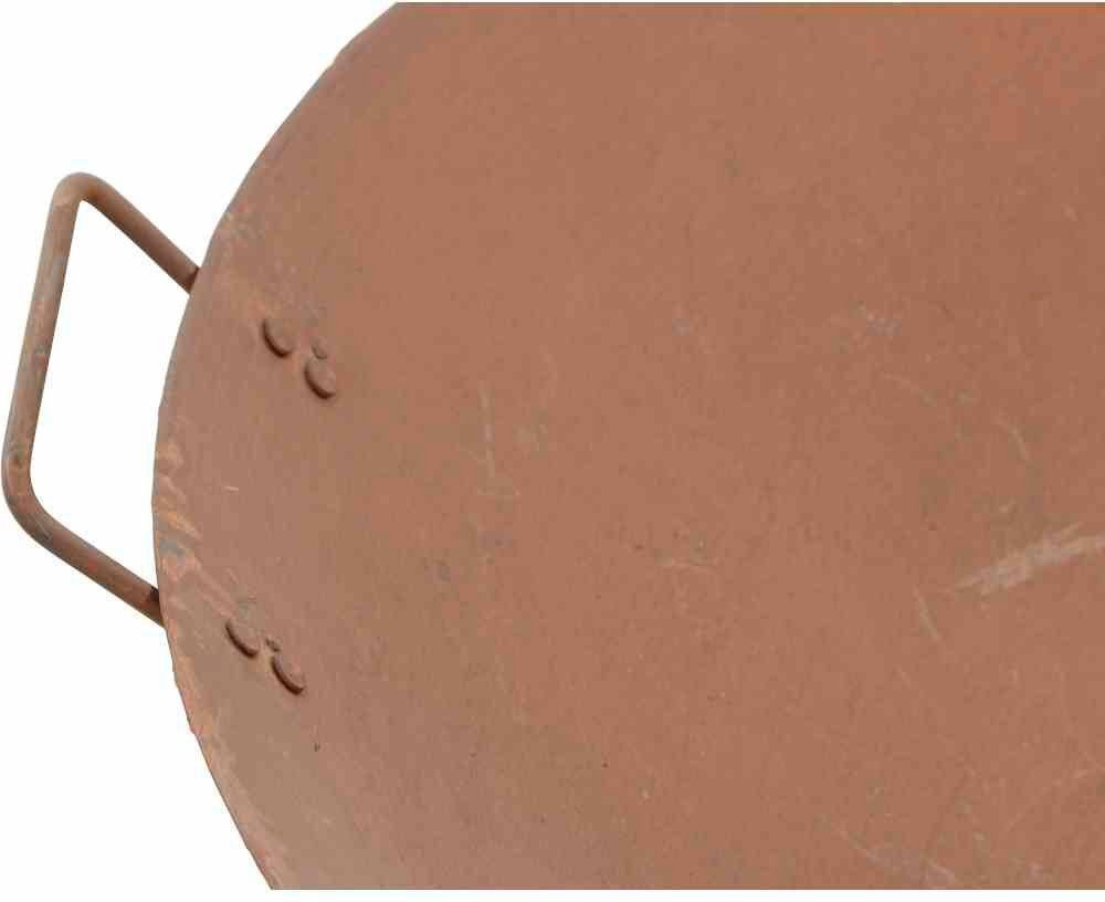 Siena Garden Feuerschale Rusty Ø 61 cm, (1-St), Gusseisen rostbraun, mit Griffen