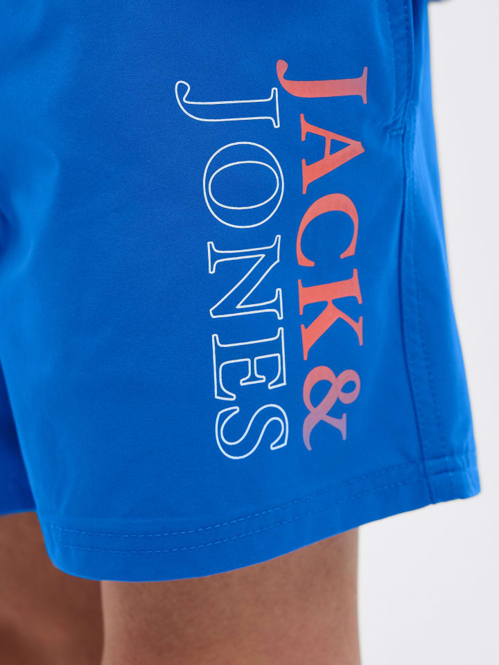 JACK & JONES Junior Badeshorts  JPSTMAUI JJSWIM DOUBLE LOGO JNR in turkish sea günstig kaufen