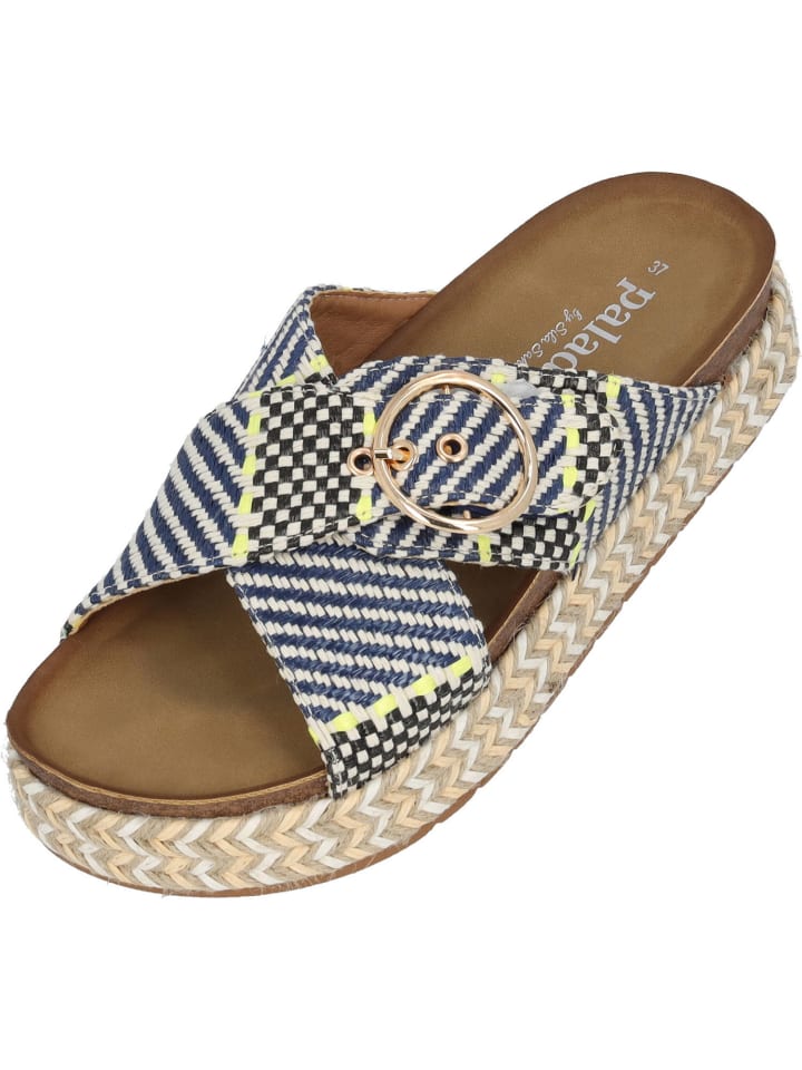 palado Plateau-Pantoletten in NAVY MULTI günstig kaufen