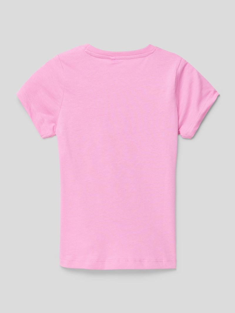 T-Shirt mit Motiv-Print in blau