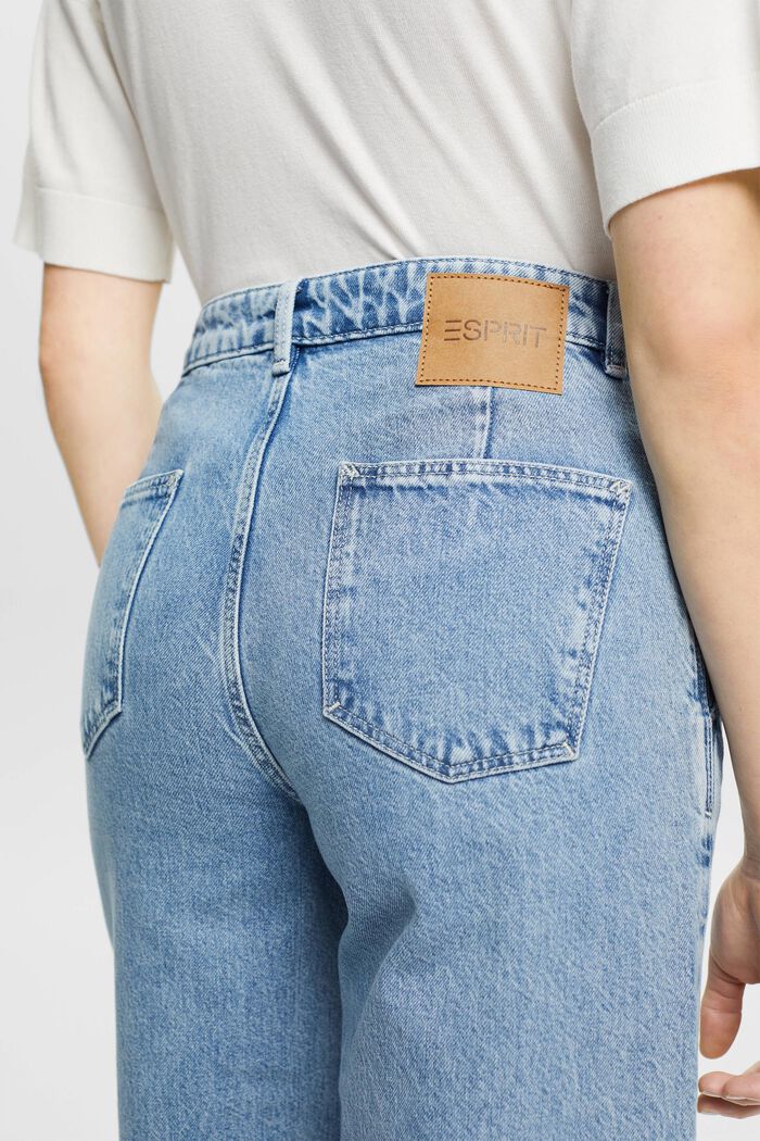 Culotte-Jeans mit hohem Bund