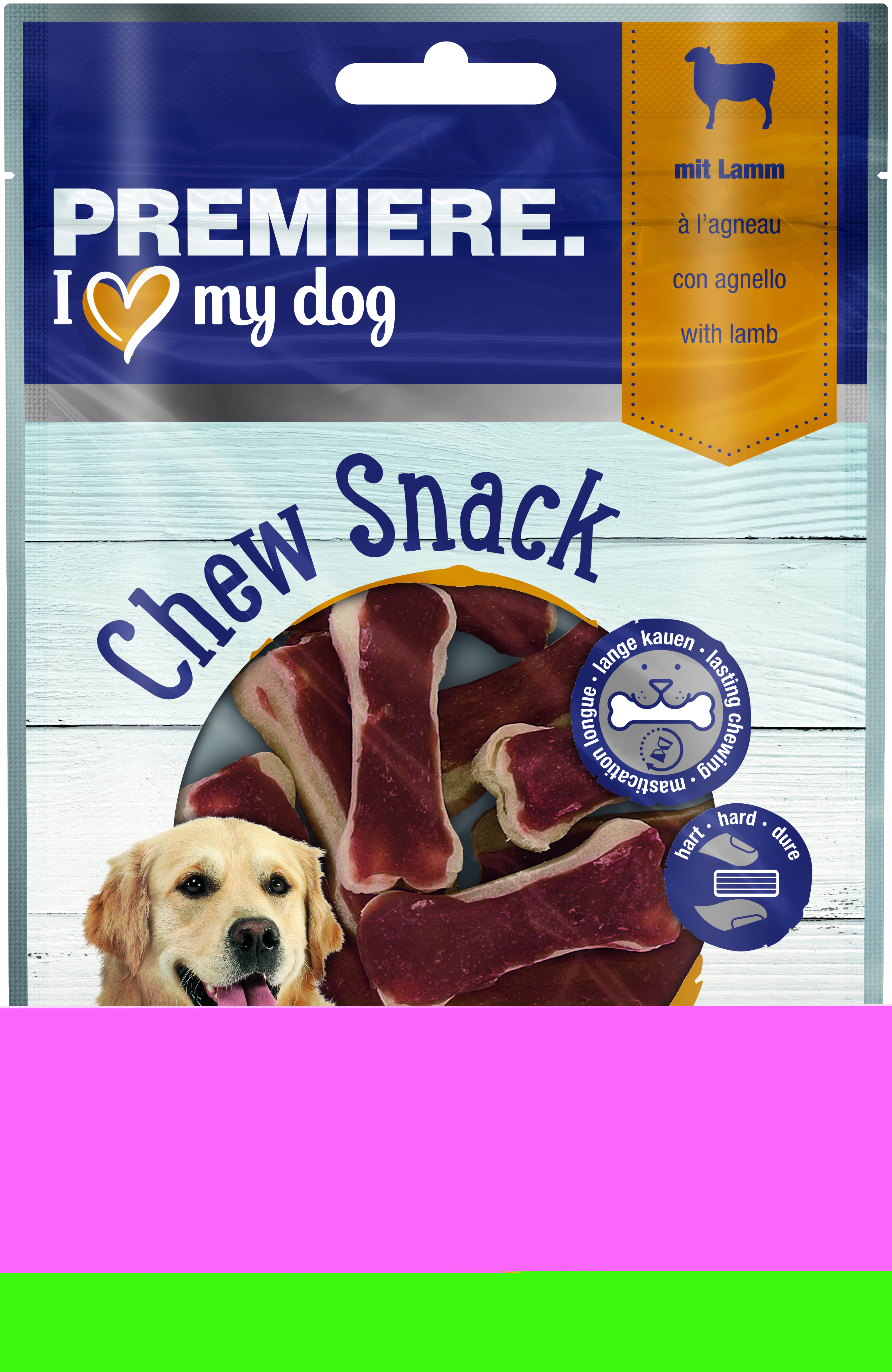 PREMIERE Snacks PREMIERE Kauknochen mit Lamm 12 Stück, 120 g