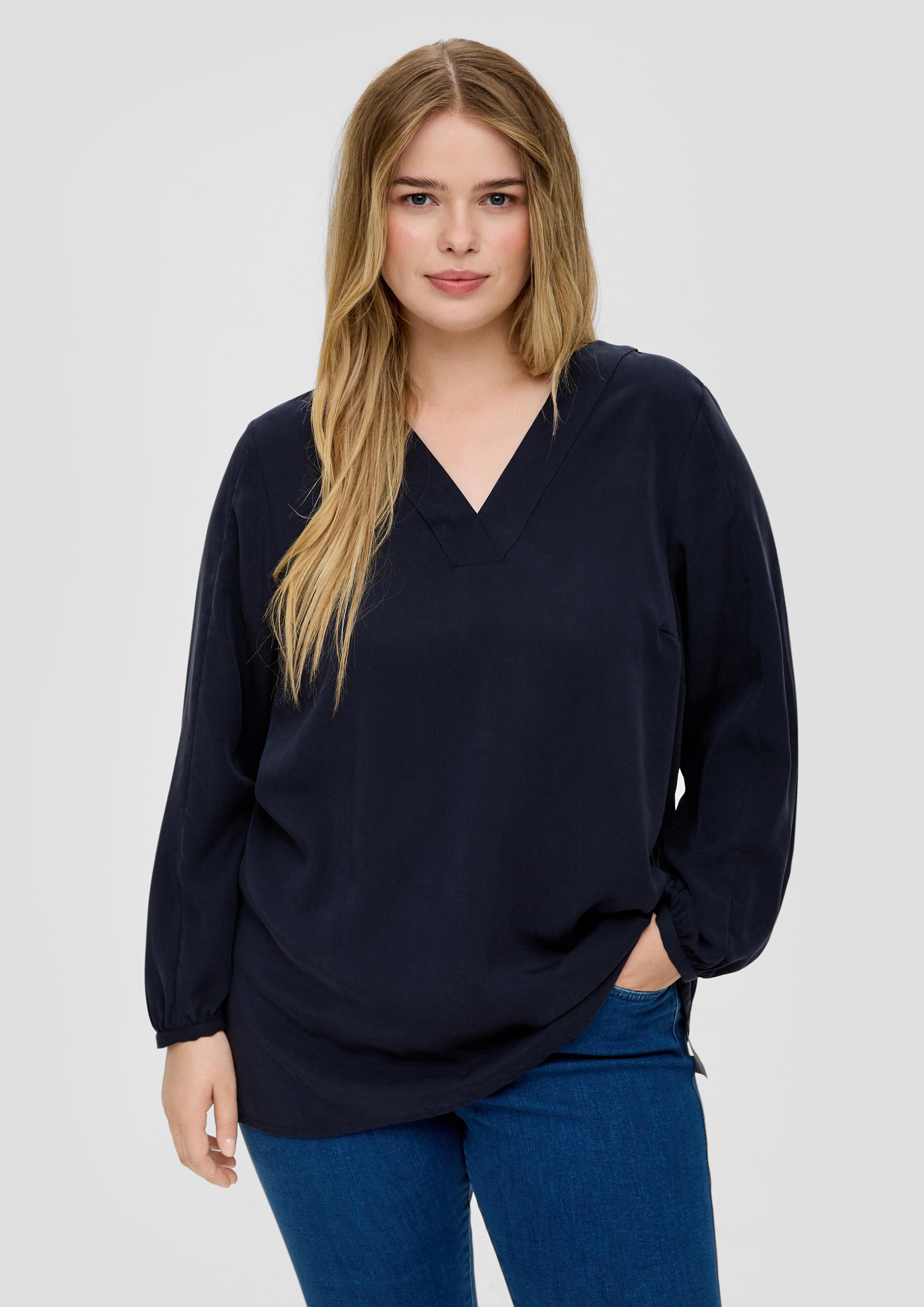 Lyocellbluse mit V-Ausschnitt  2136466-5959