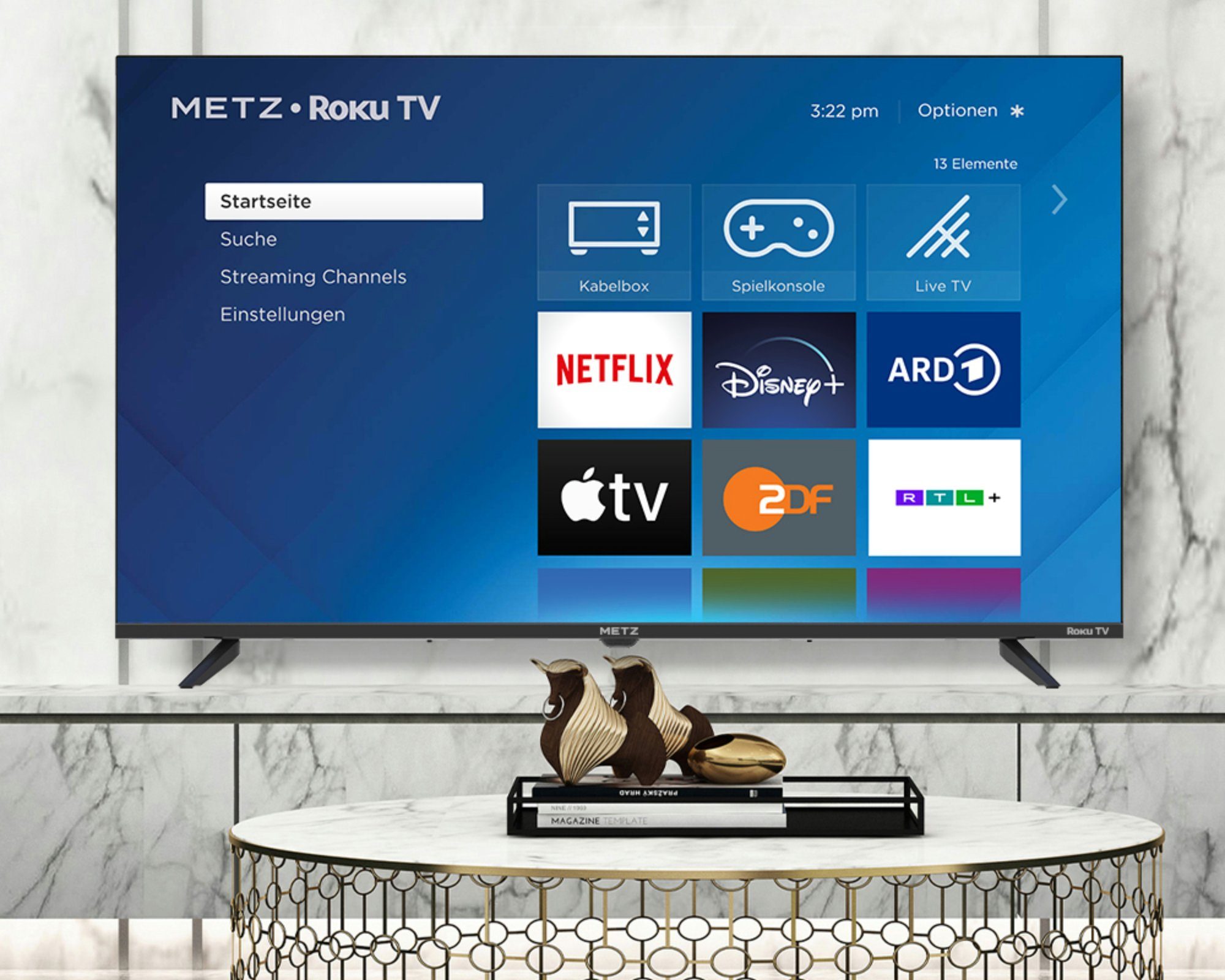 Metz 40MTD3001Z LCD-LED Fernseher (100,00 cm/40 Zoll, Full HD, Smart-TV, HDR10, Triple Tuner)