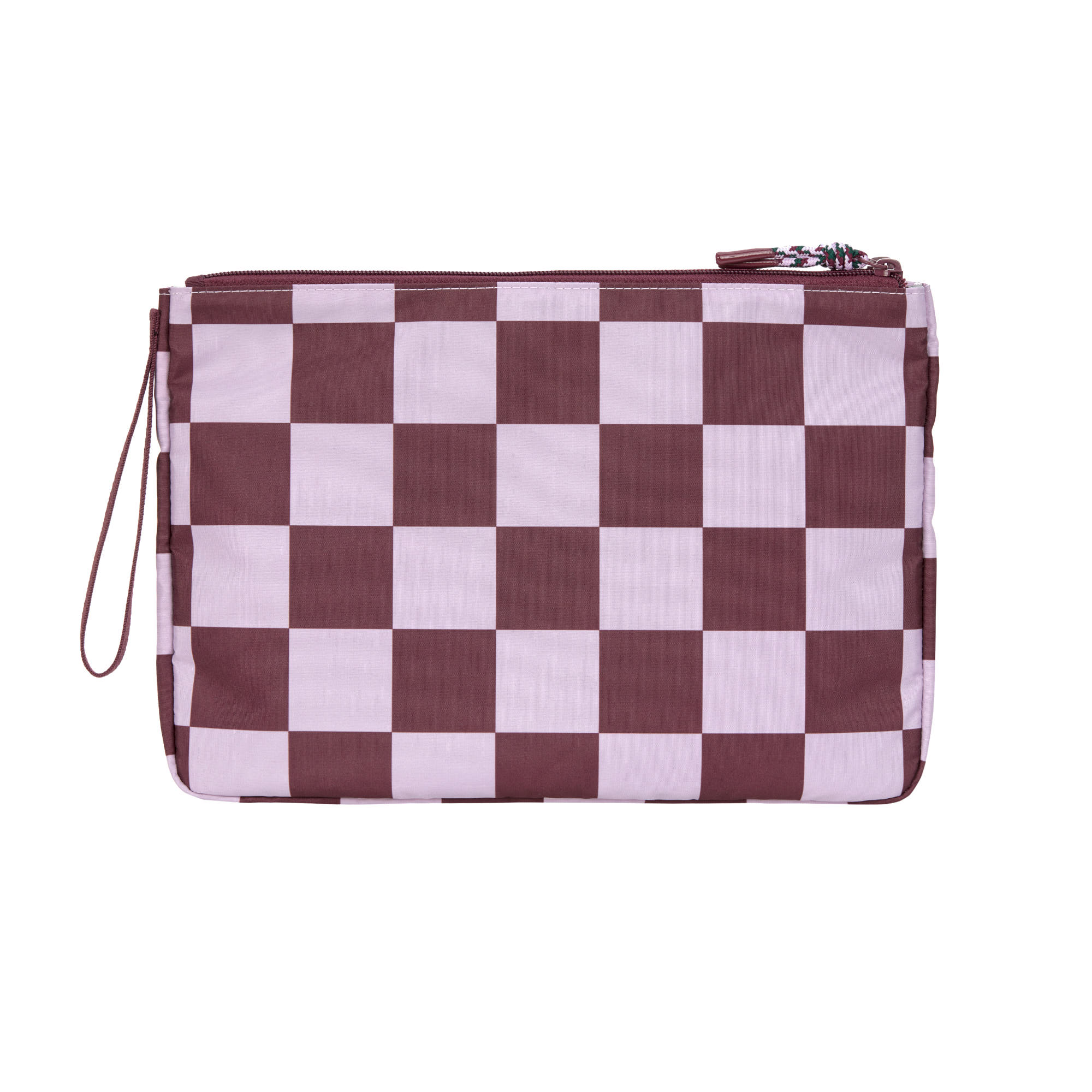Windeltasche - Clutch, Tiefrot Lavendel