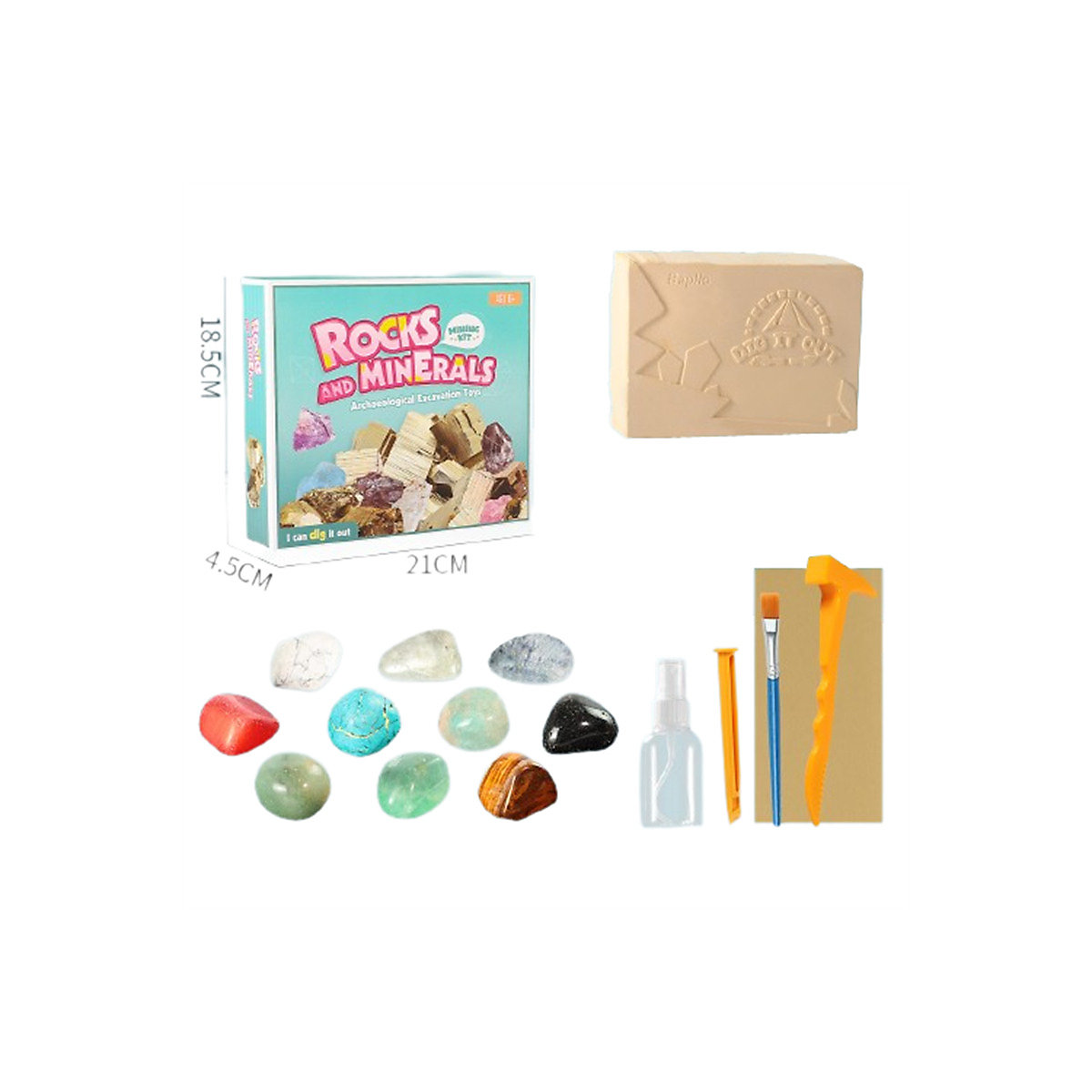 Spielzeug für archäologische Ausgrabungen Handgefertigtes archäologisches Spielzeug für Kinder