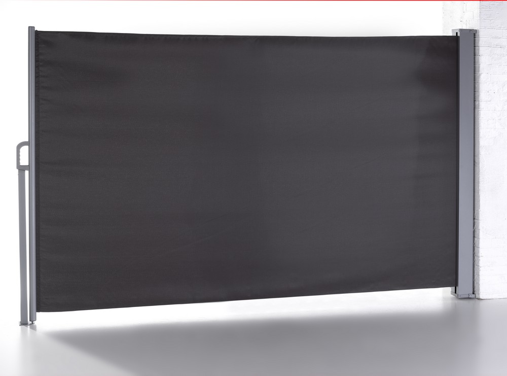 HC Home & Living Seitenmarkise Balkonmarkise aus Aluminium, ca. 3 x 1,6 m - Anthrazit