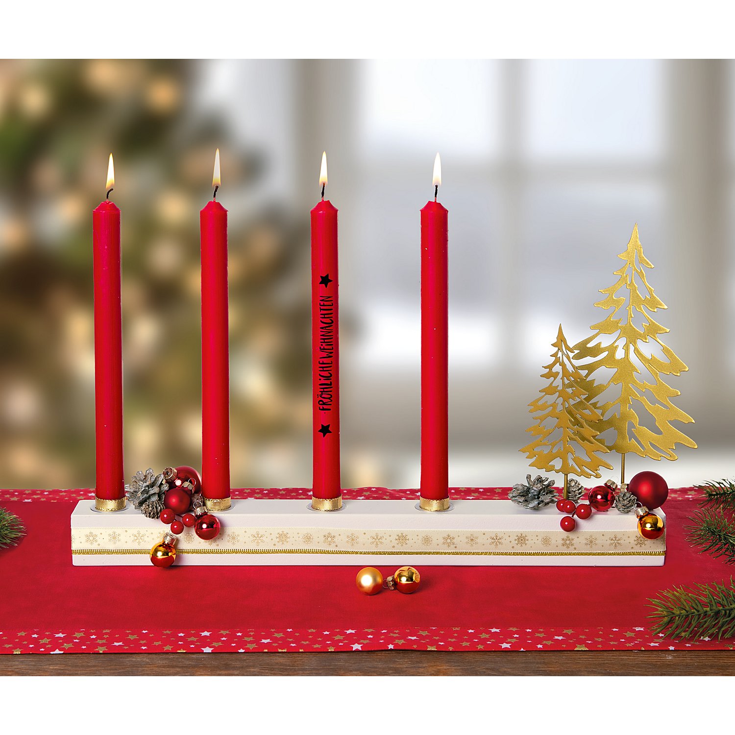 Weihnachtskugeln aus Glas, gold, creme, 2 cm Ø, 25 Stück