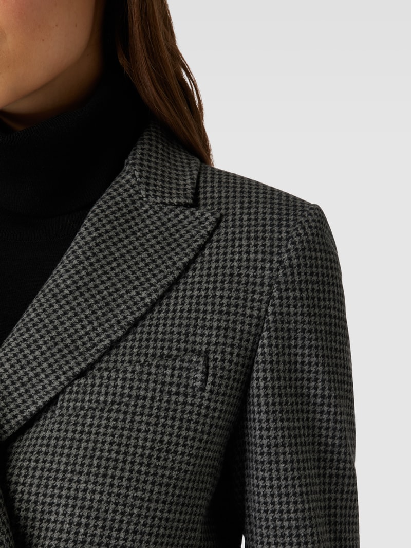 Blazer mit Karomuster Modell 'FUNGHI' in anthrazit