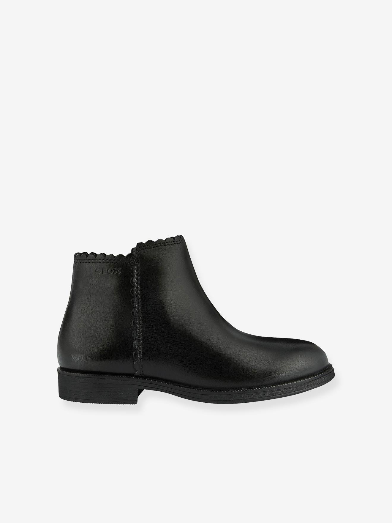 Boots cuir fille Agata GEOX® noir