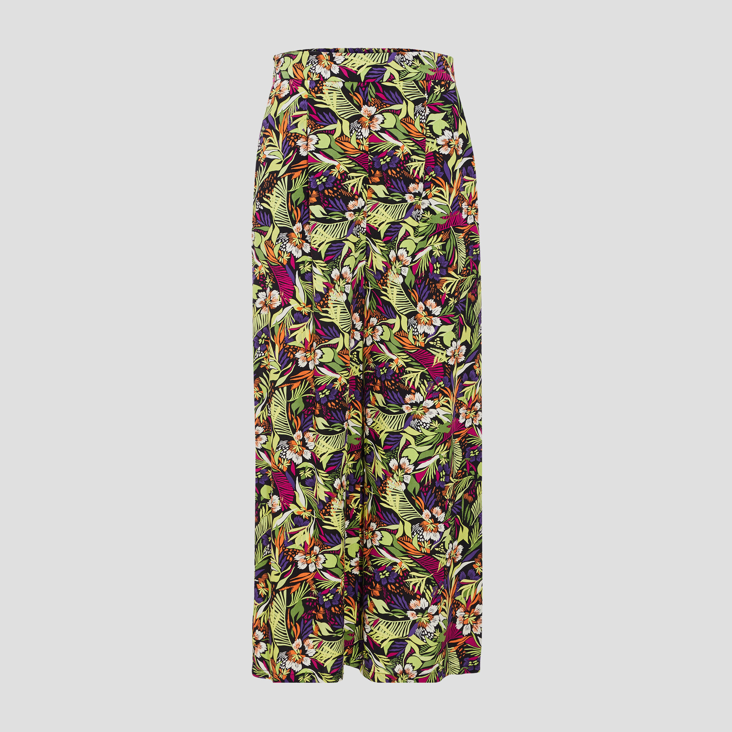 Pantalon large fluide 7/8ème noir femme | Cache Cache