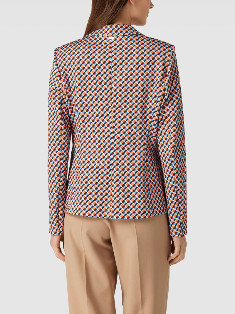 Blazer mit Allover-Muster in orange
