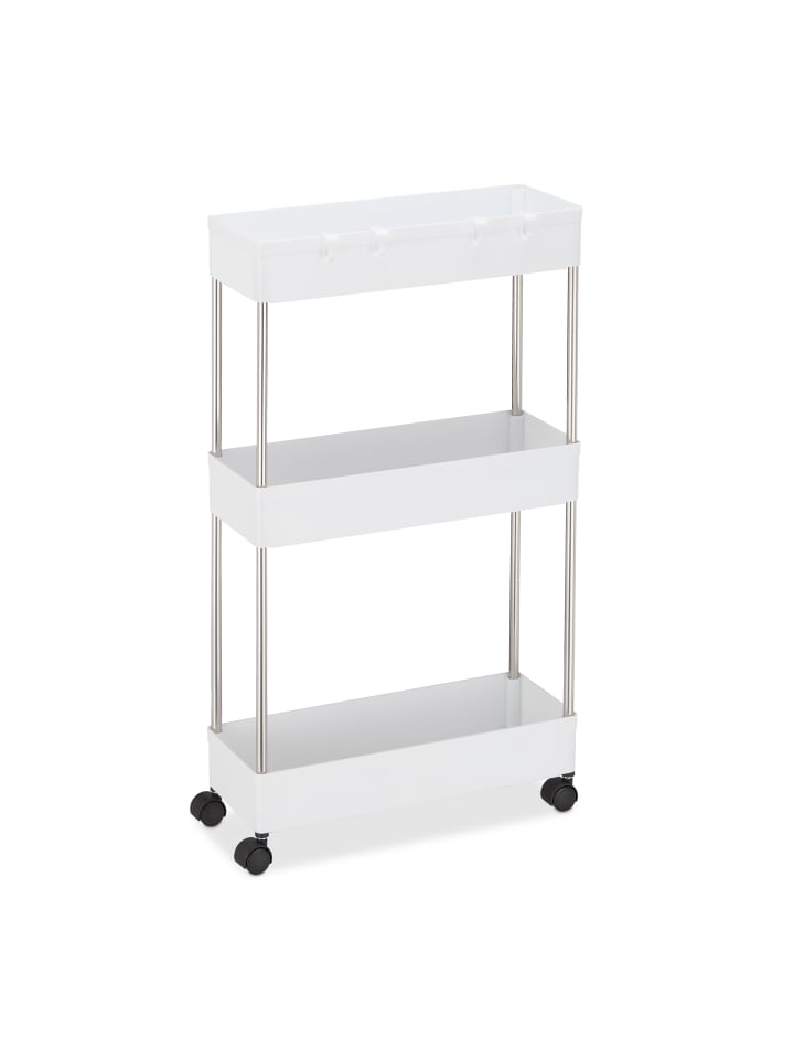 relaxdays Nischenwagen in Weiß - (B)15,5 x (H)70 x (T)40,5 cm günstig kaufen onesize