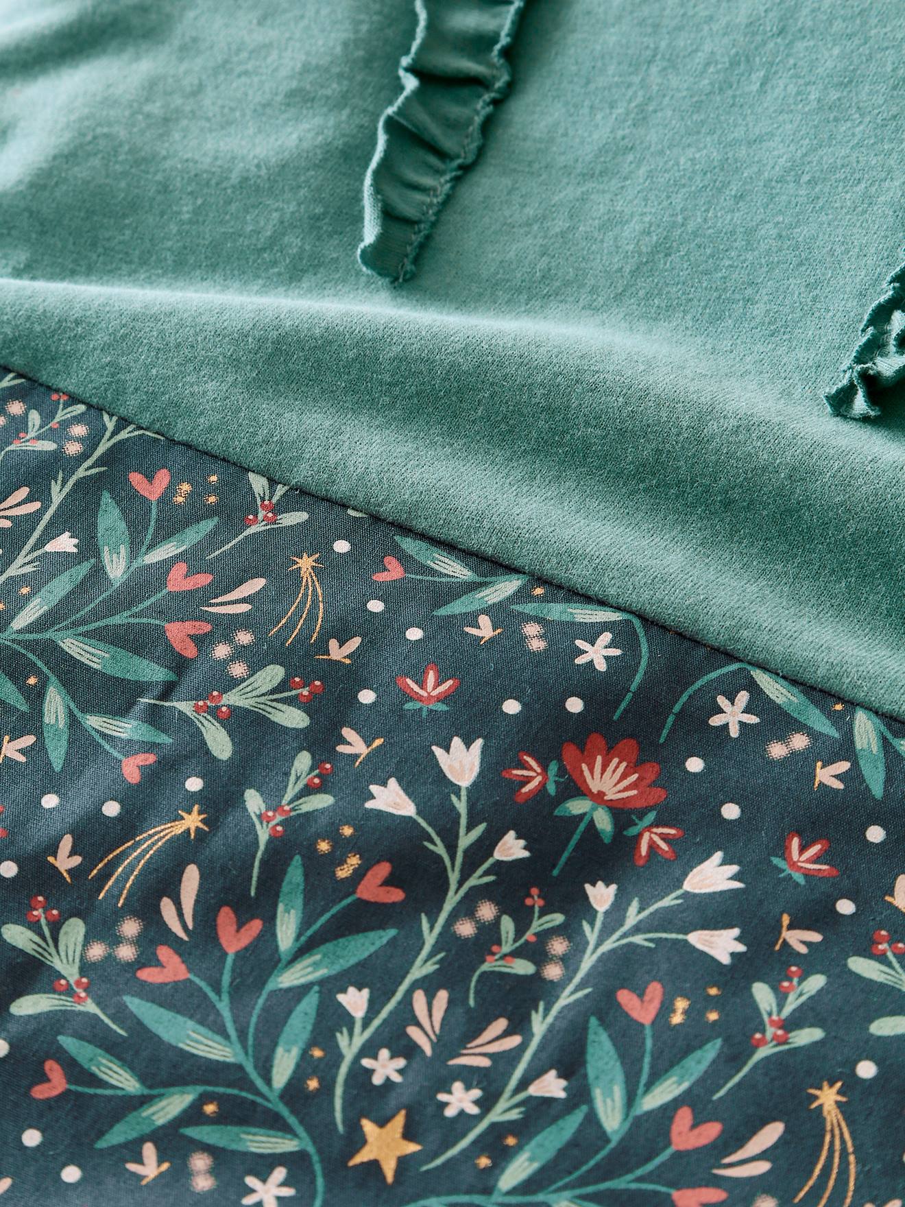 Vertbaudet Baby Winterschlafsack MAGIC FOREST, abnehmbare Ärmel Oeko-Tex - grün bedruckt