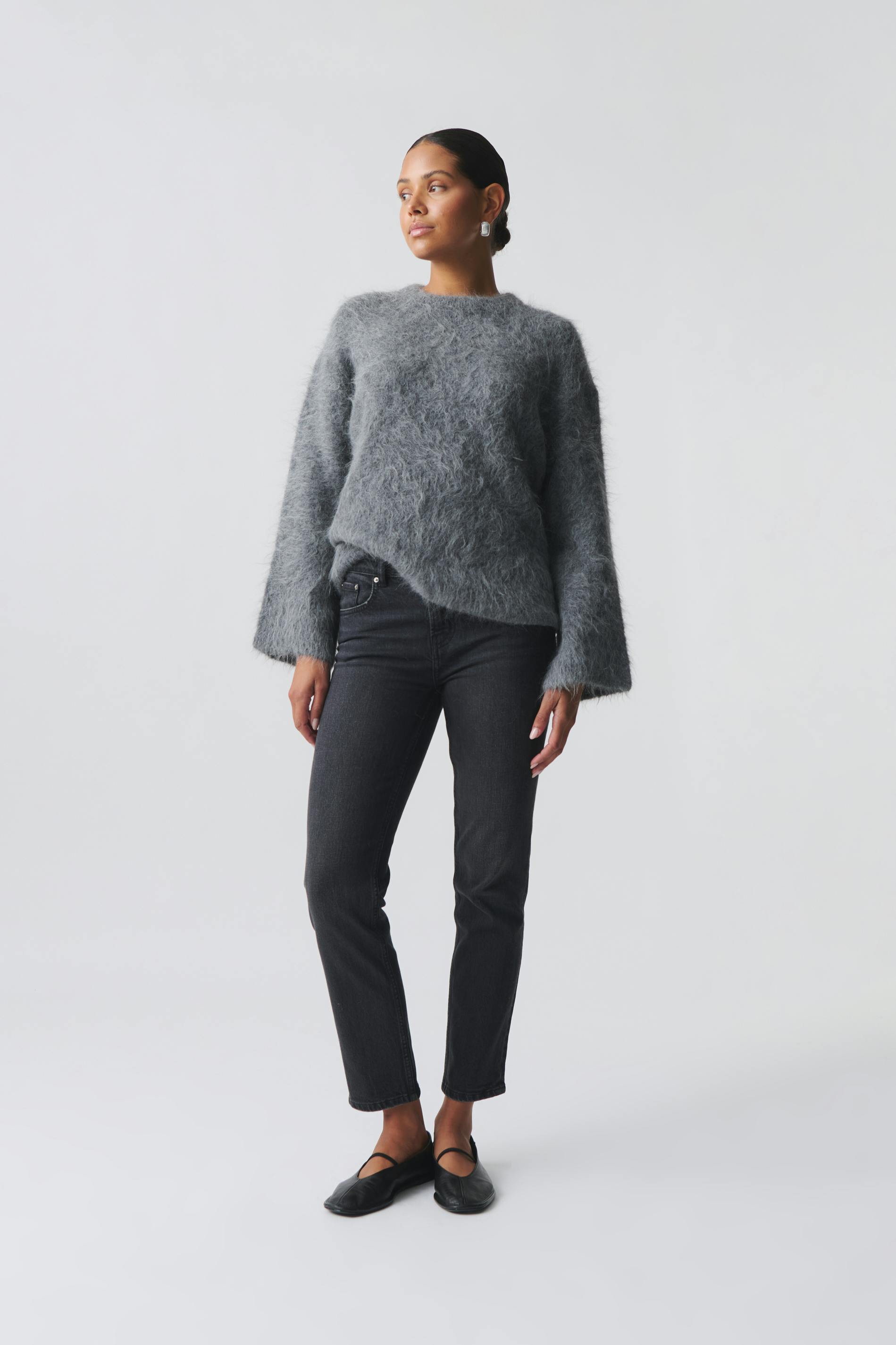 Slim straight jeans