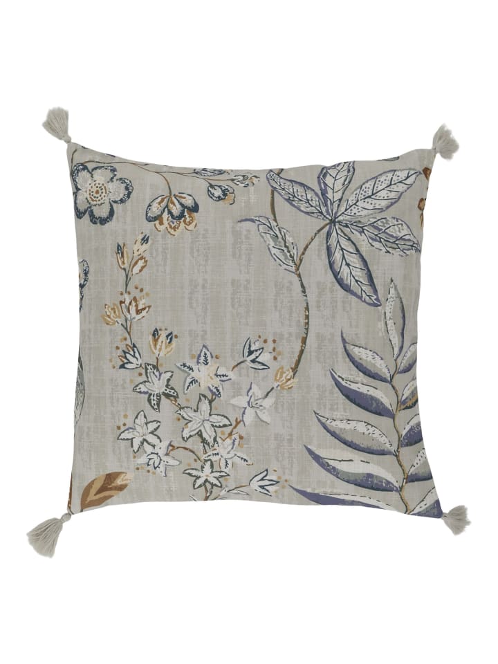 Chic Antique Aix Kissenbezug Blumenmotiv 3 mit Quasten in opal günstig kaufen onesize