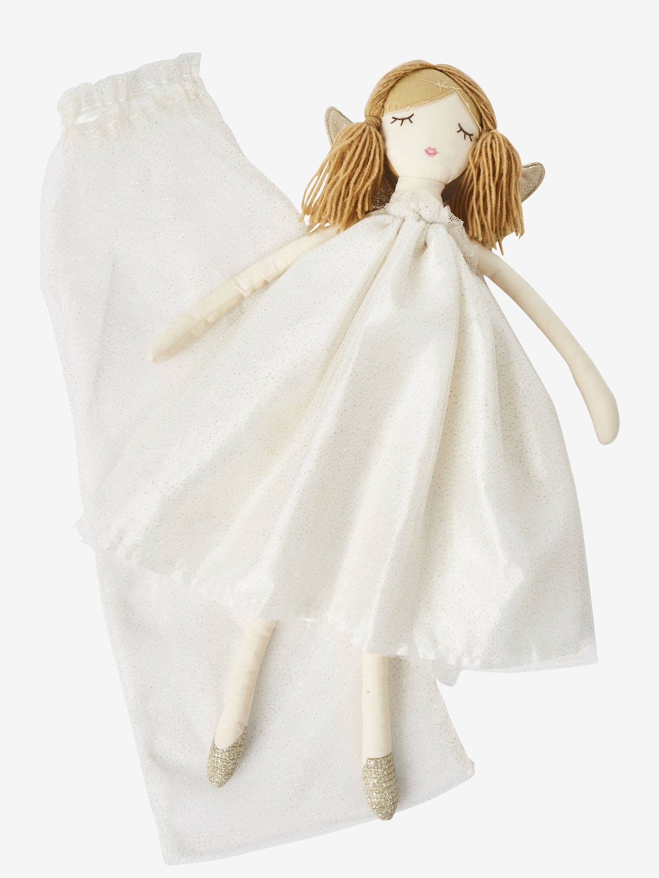 Poupée ailes de fée blanc